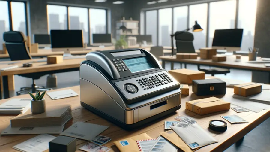business-mail-solutions-postal-meter » netEffx Postal meter in a professional office—netEffx keeps your mailroom running smoothly with reliable service and fast support.